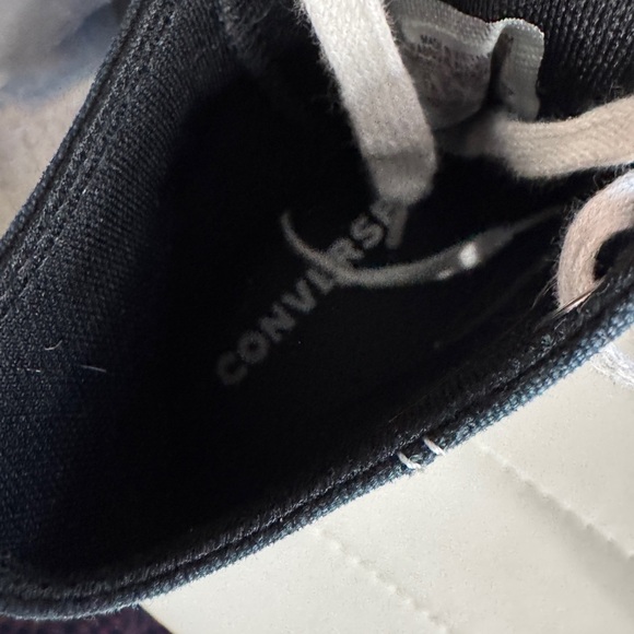 Black Lug High-Top Sneakers with White Soles - Picture 8 of 9